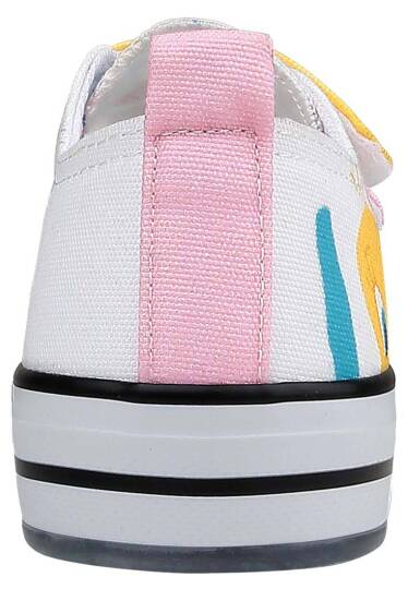 Unisex Çocuk Vegan Işıklı Cırt Cırtlı Beyaz Sneakers - Warner Bros Looney Tunes Love Tweety Tasarım - 8