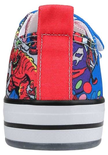 Unisex Çocuk Vegan Işıklı Cırt Cırtlı Mavi Sneakers - Warner Bros Dc Villains Tasarım - 8