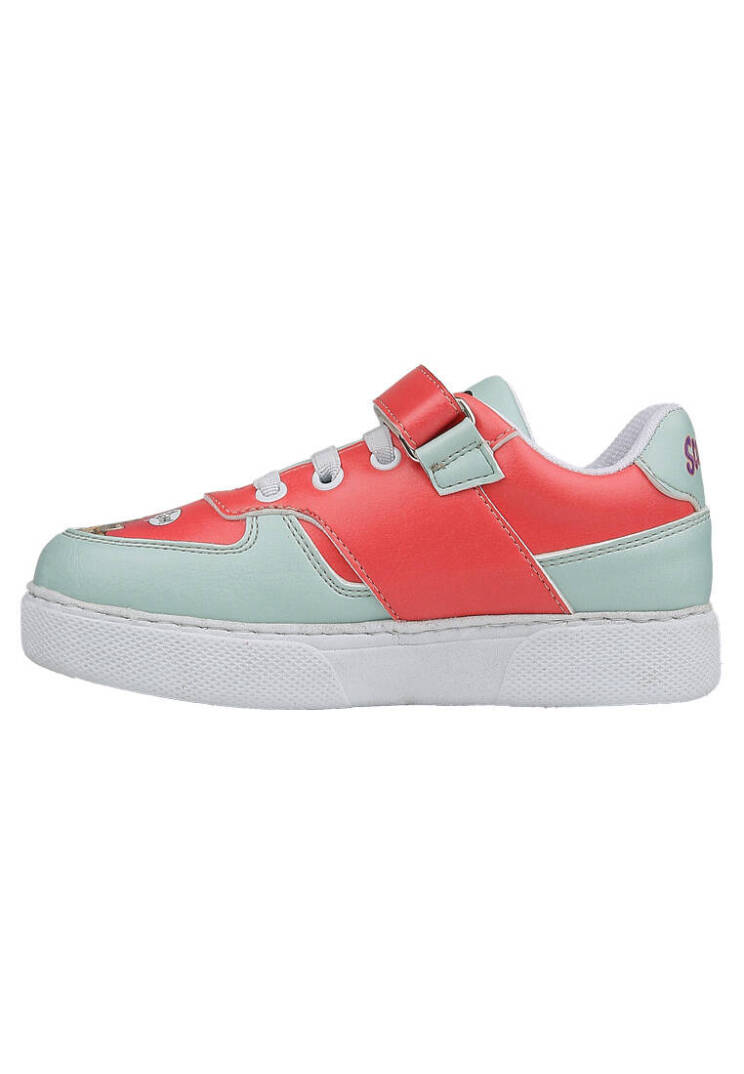 Unisex Kids' Vegan Leather Velcro Multicolor Sneakers - Warner Bros Hungry Doo Scooby Doo Design - 4