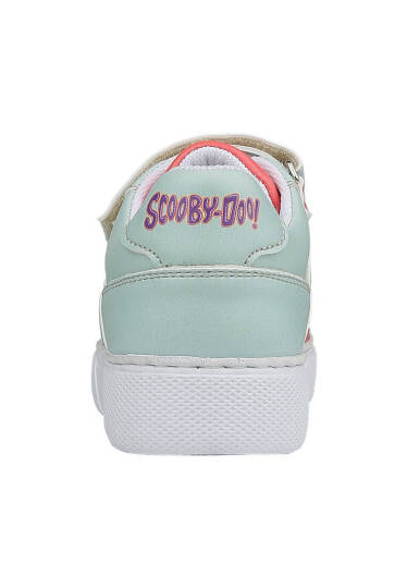 Unisex Kids' Vegan Leather Velcro Multicolor Sneakers - Warner Bros Hungry Doo Scooby Doo Design - 5