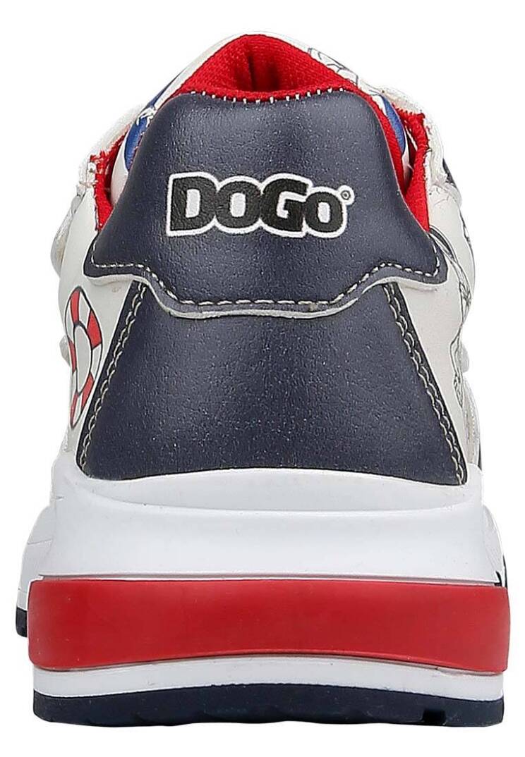 Unisex Kids Vegan Leather Velcro Navy Sneakers - Warner Bros Marine Tunes Looney Tunes - 5
