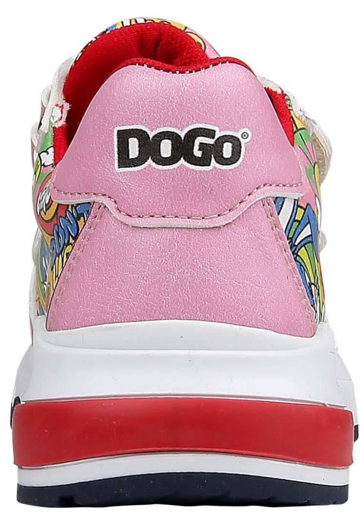 Unisex Kids Vegan Leather Velcro Pink Sneakers - Warner Bros Seriously Looney Tunes - 8