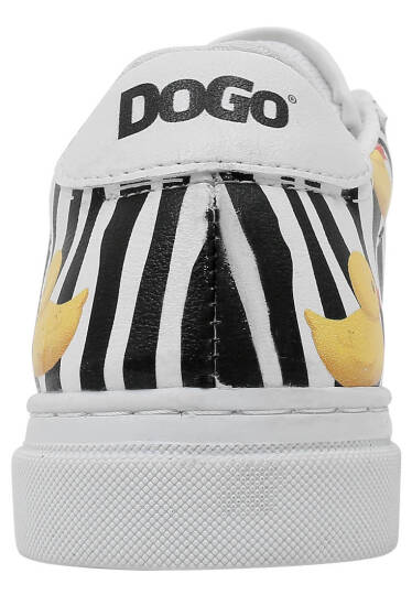 Unisex Kids Vegan Leather White Sneakers - Ducky - 8