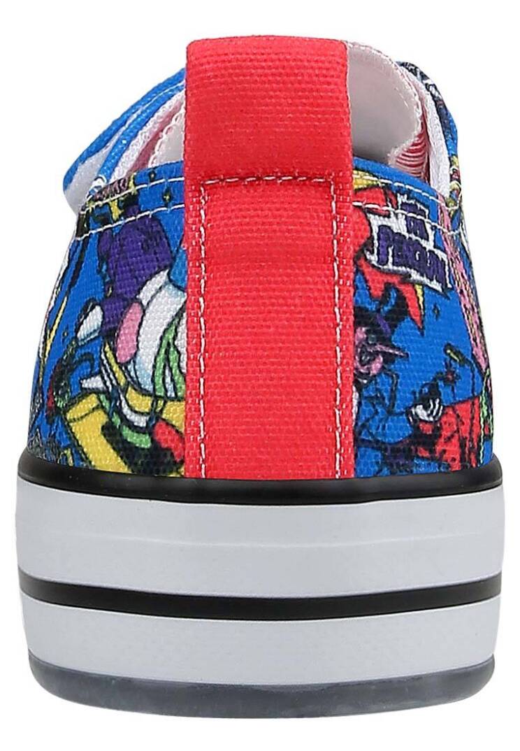 Unisex Kids Vegan Light Up Velcro Blue Sneakers - Warner Bros DC Villains - 5