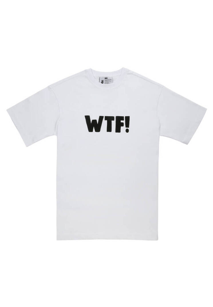 Unisex Vegan Beyaz T-Shirt - WTF Tasarım - 1