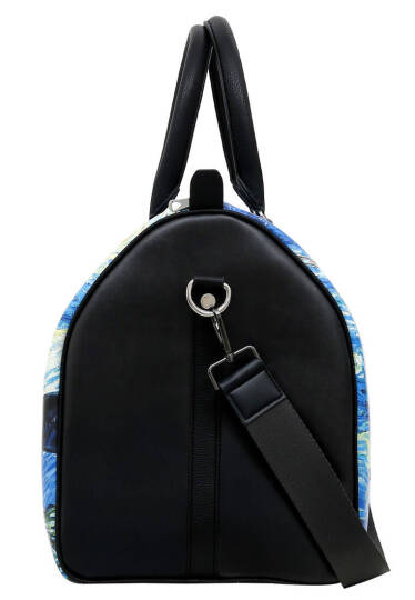 Unisex Vegan Leather Multicolor Travel Bag - Vincent van Gogh Starry Night - 5