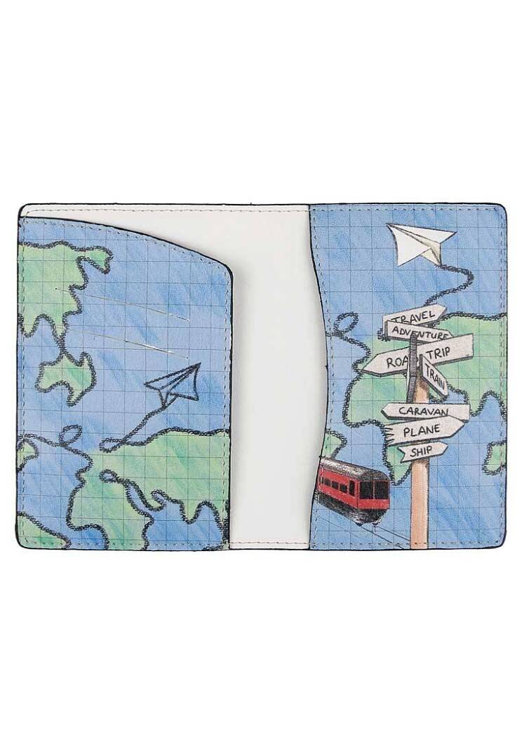 Unisex Vegan Multicolor Passport Holder - Dare to Explore - 4