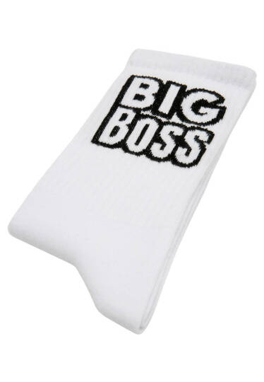 Unisex Vegan White Socks - Big Boss - 4