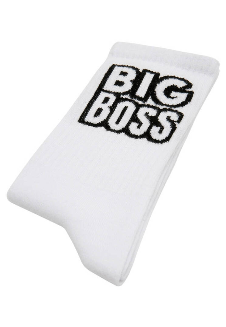 Unisex Vegan White Socks - Big Boss - 4