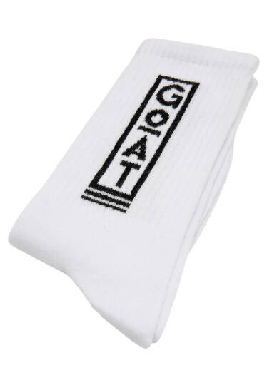 Unisex Vegan White Socks - Goat - 4