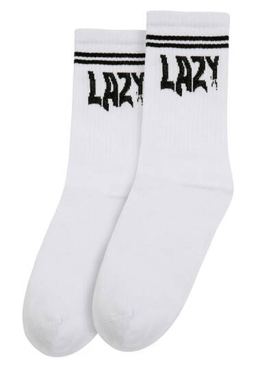 Unisex Vegan White Socks - Lazy