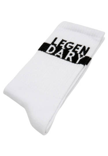Unisex Vegan White Socks - Legendary - 4
