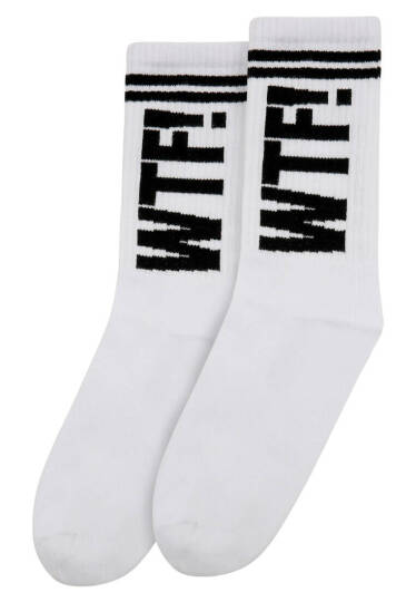 Unisex Vegan White Socks - WTF