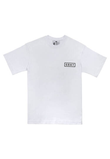Unisex Vegan White T-Shirt - Goat - 2