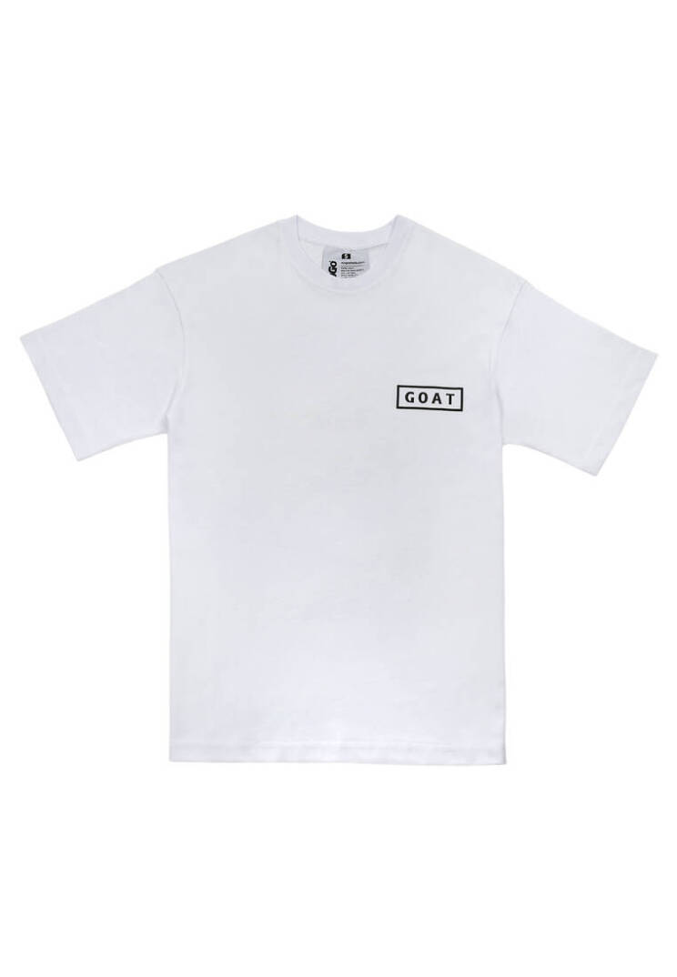Unisex Vegan White T-Shirt - Goat - 2
