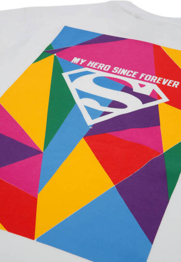 Unisex Vegan White T-Shirt - Warner Bros My Hero Since Forever Superman - 4