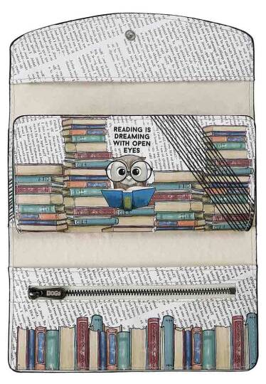 Women Beige Wallet - The Wise Owl - 2