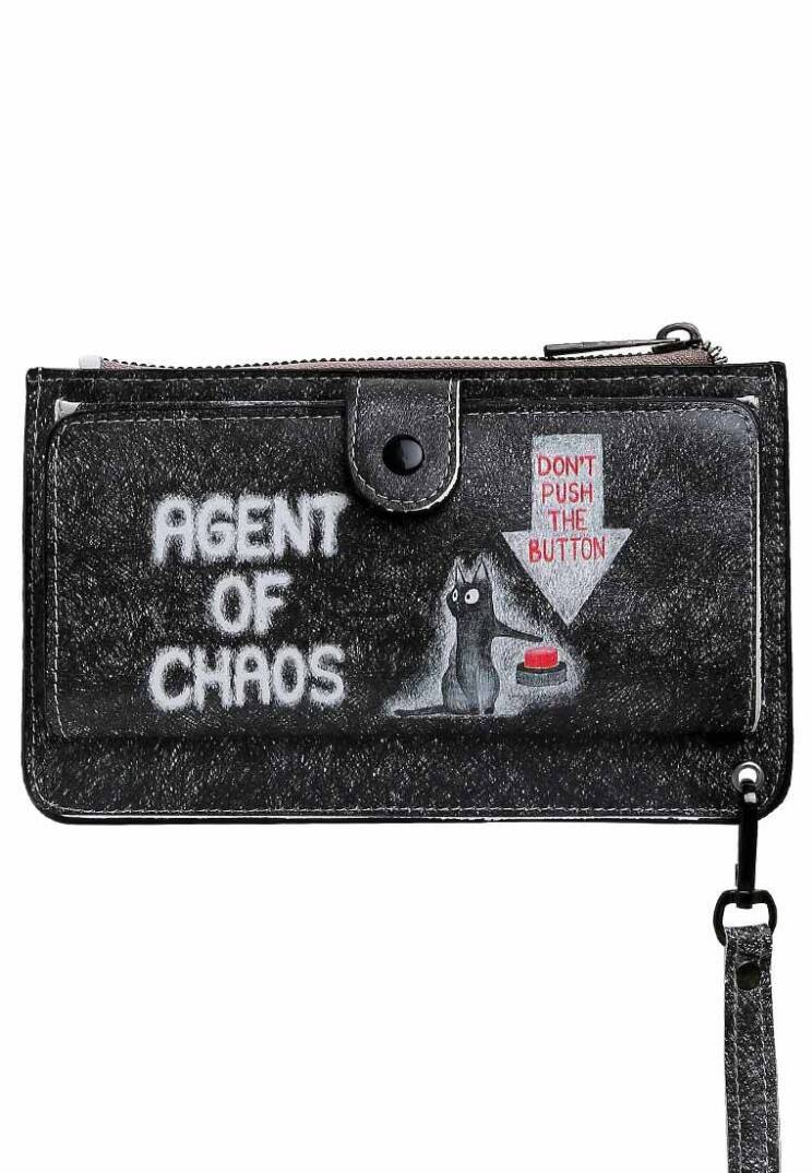 Women Black Wallet - Agent of Chaos - 1