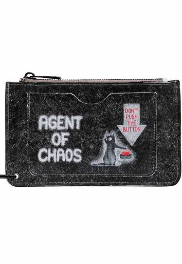 Women Black Wallet - Agent of Chaos - 3