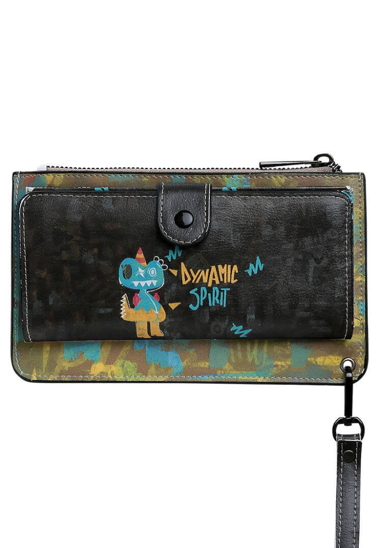 Women Black Wallet - Dynamic Spirit - 1