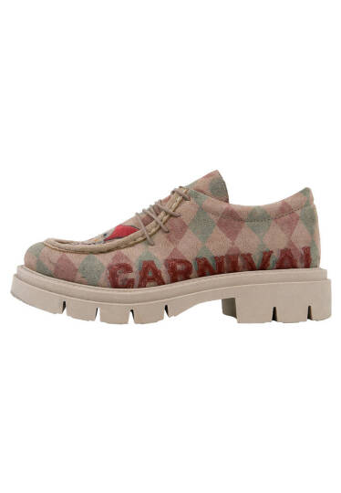 Women Vegan Cream Loafers - Carnival - 3