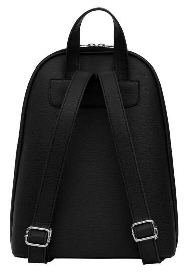 Women Vegan Leather Black Backpack - Gustav Klimt The Kiss Muse - 3