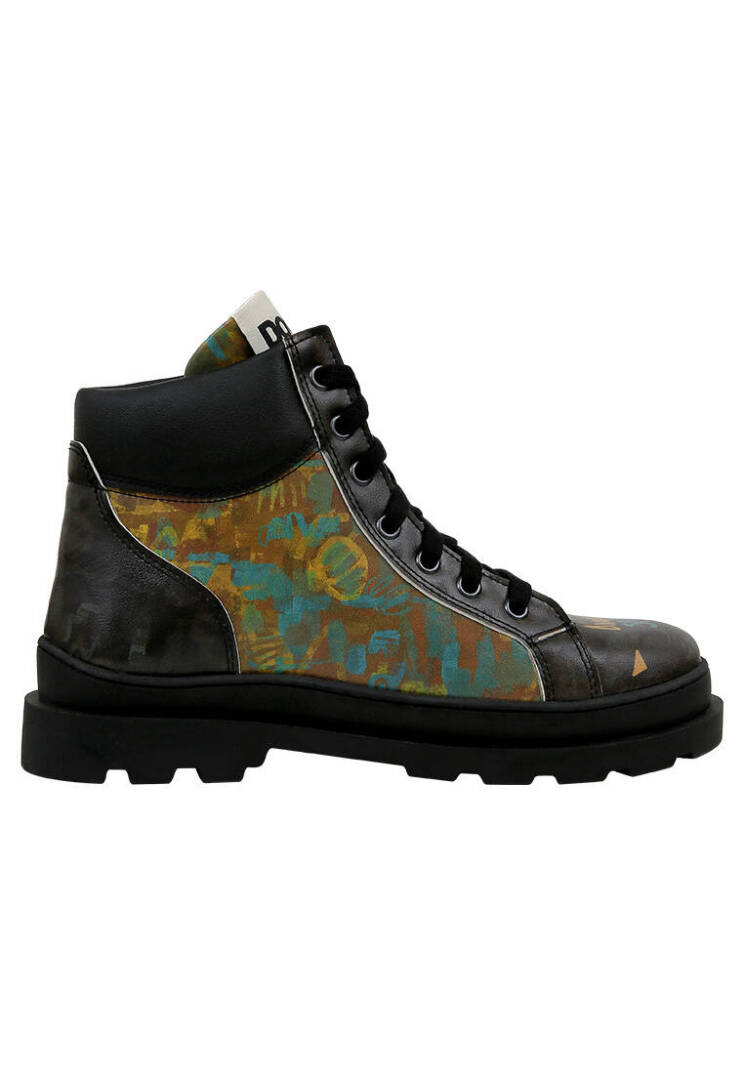 Women Vegan Leather Black Boots - Dynamic Spirit - 4