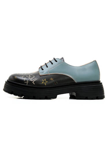 Women Vegan Leather Black Casual Shoes - Radiant Child - 3