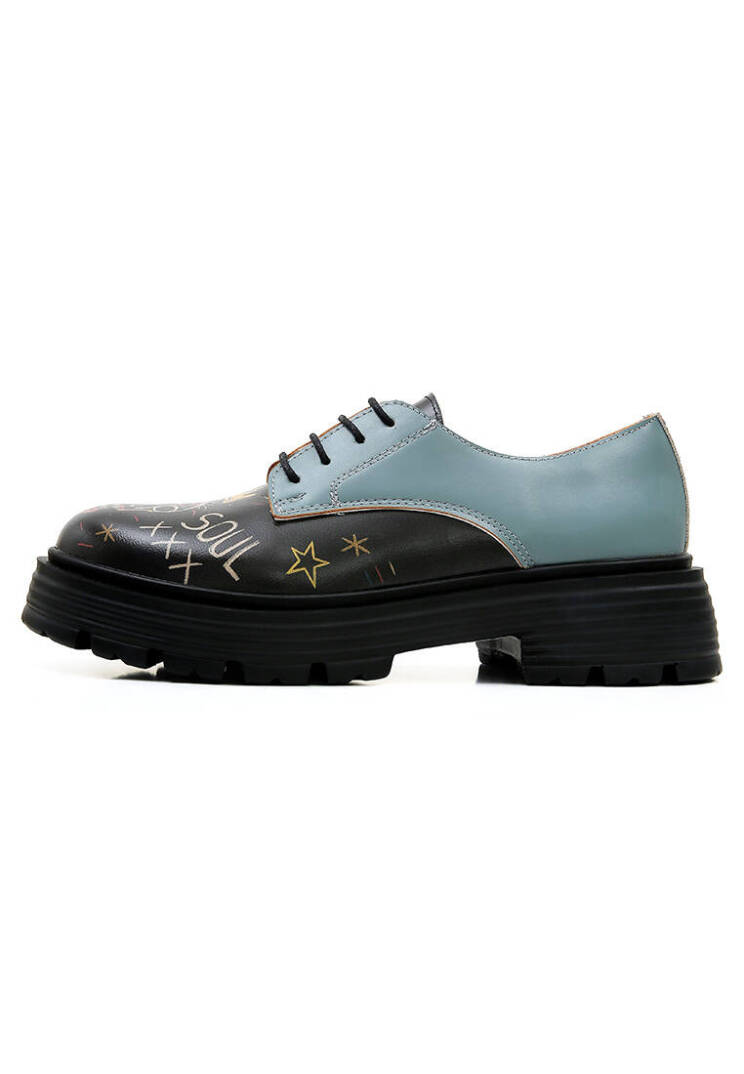 Women Vegan Leather Black Casual Shoes - Radiant Child - 3