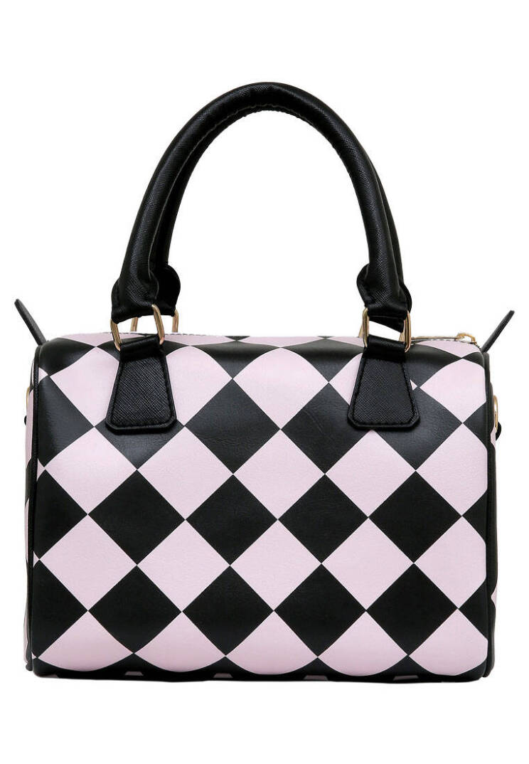 Women Vegan Leather Black Handbag - Good Things Take Time - 4