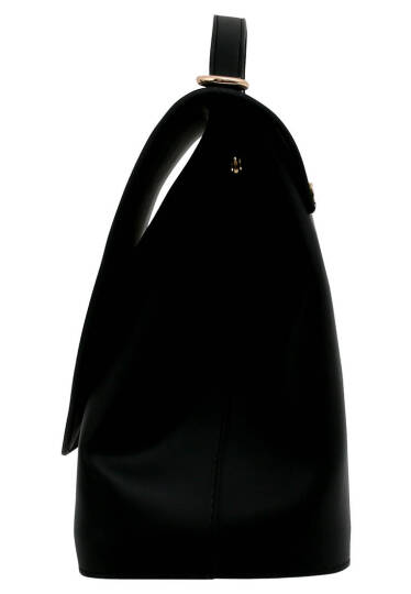 Women Vegan Leather Black Handbag - Vasily Kandinsky Cannons Muse - 3