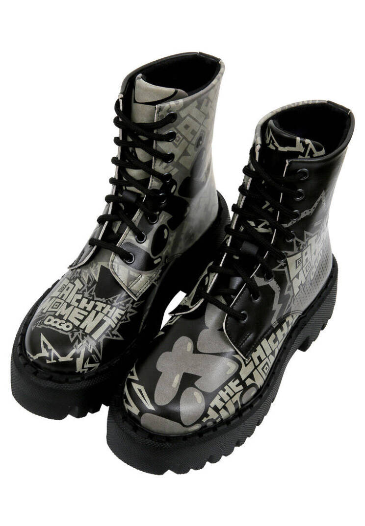Women Vegan Leather Black Tall Boots - Catch the Moment - 3