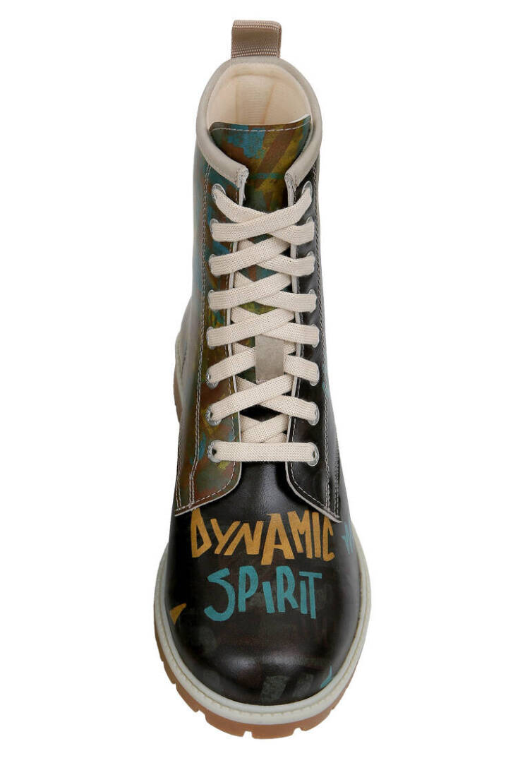 Women Vegan Leather Black Tall Boots - Dynamic Spirit - 4