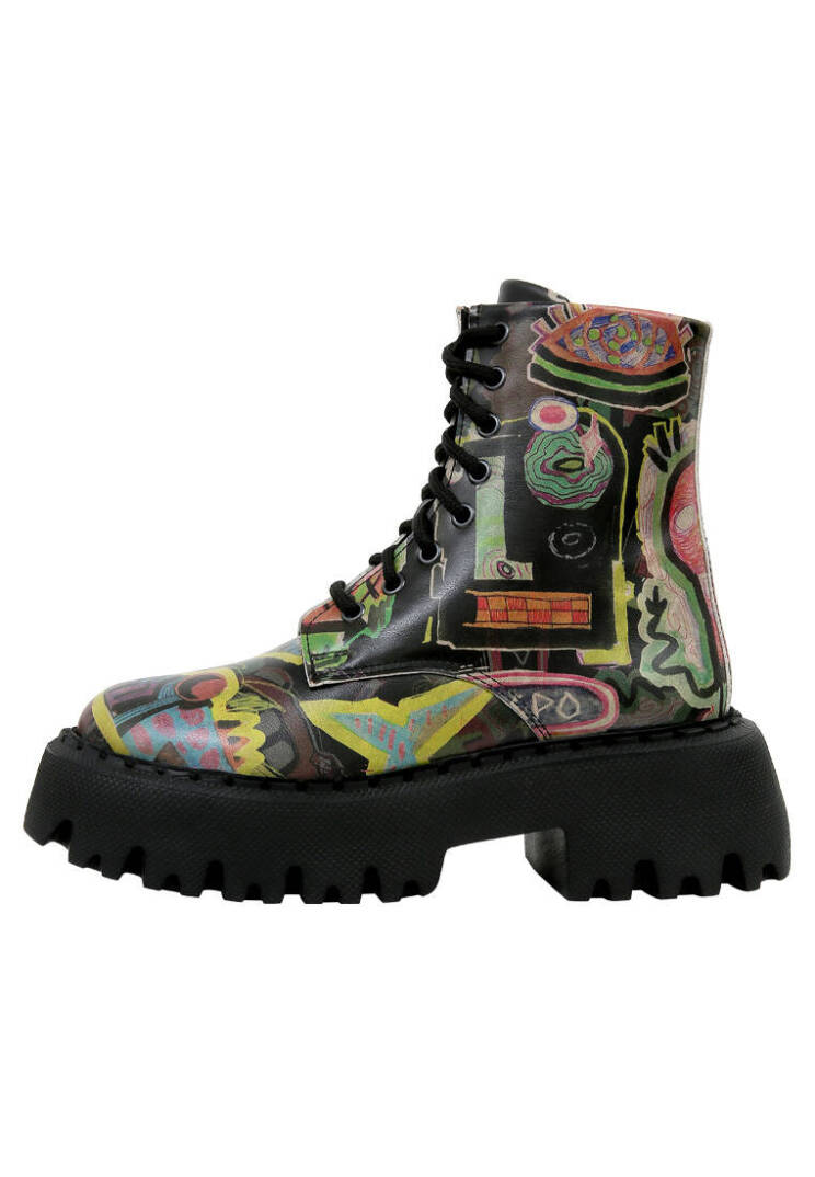 Women Vegan Leather Black Tall Boots - Human Inspo - 1