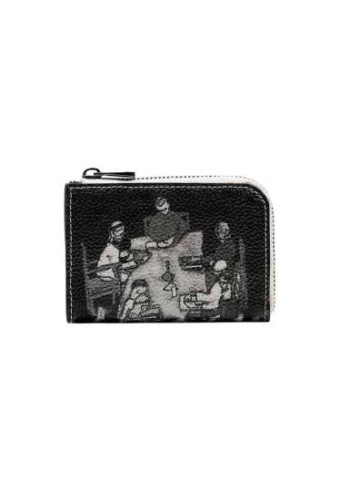 Women Vegan Leather Black Wallet - Supper