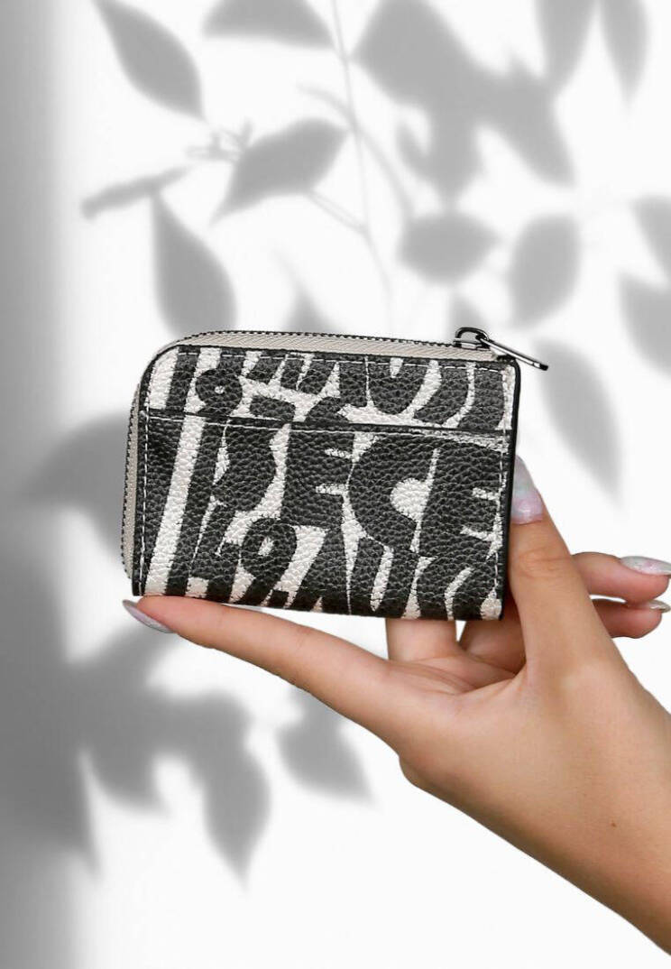 Women Vegan Leather Black Wallet - Supper - 2
