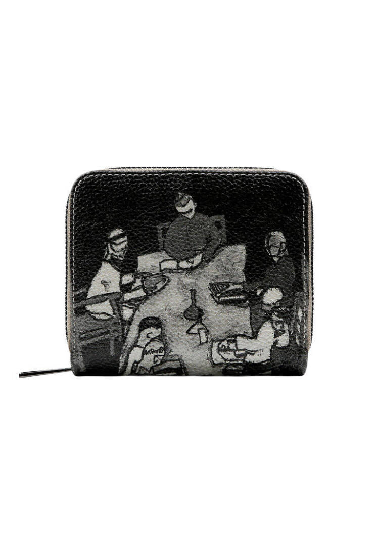Women Vegan Leather Black Wallet - Supper - 1