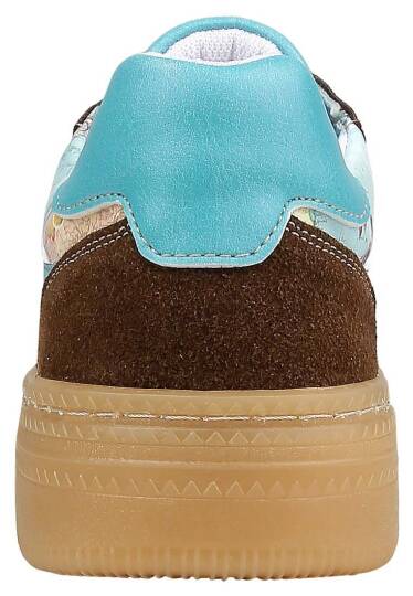 Women Vegan Leather Blue Sneakers - Explore - 6