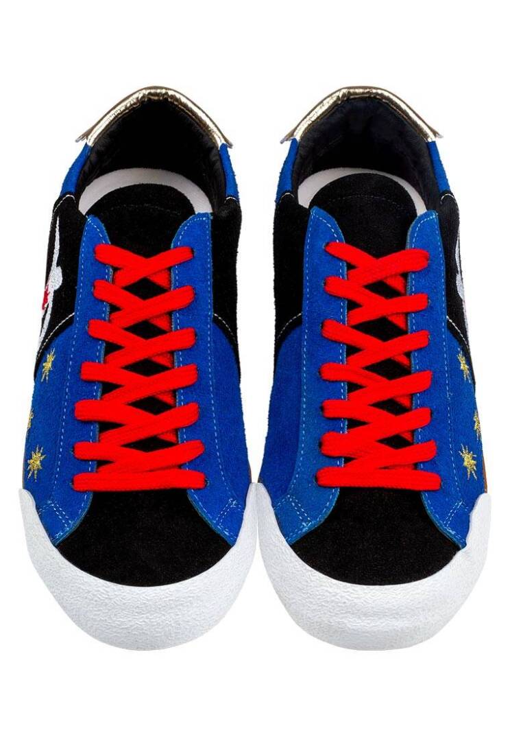 Women Vegan Leather Blue Sneakers - Matisse - 3