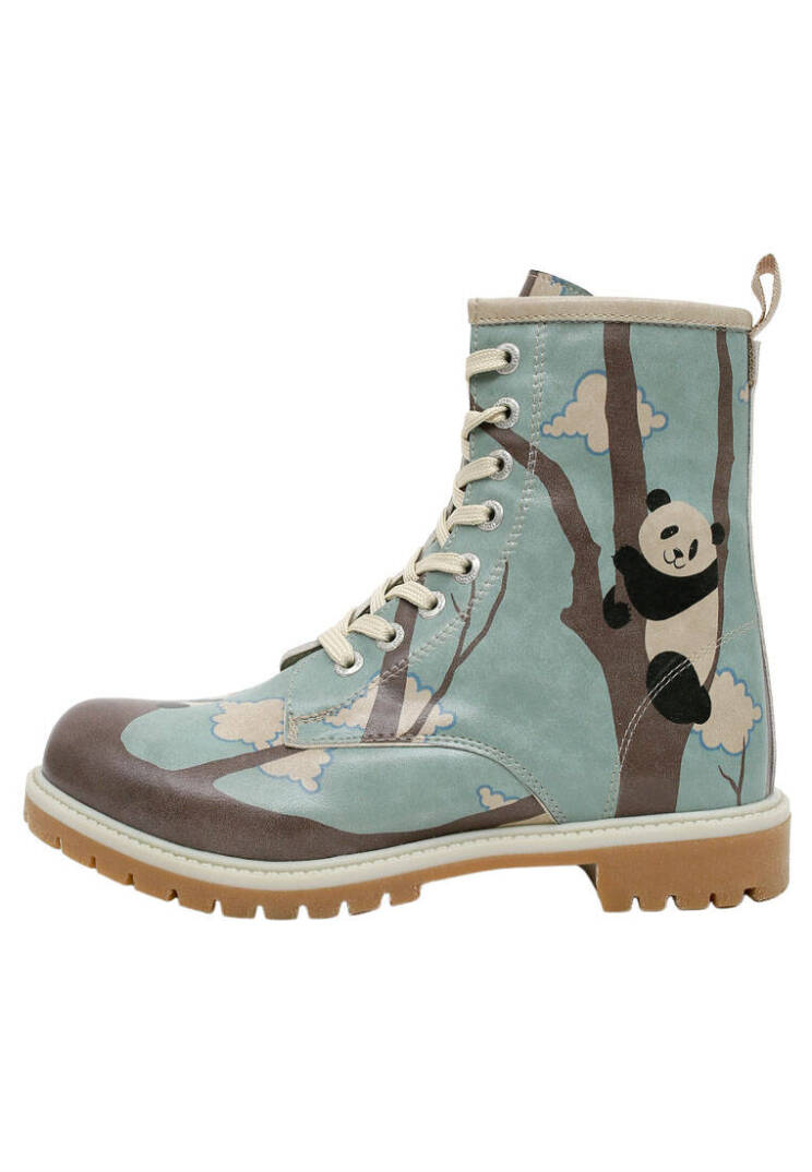 Women Vegan Leather Blue Tall Boots - Panda Hug - 4
