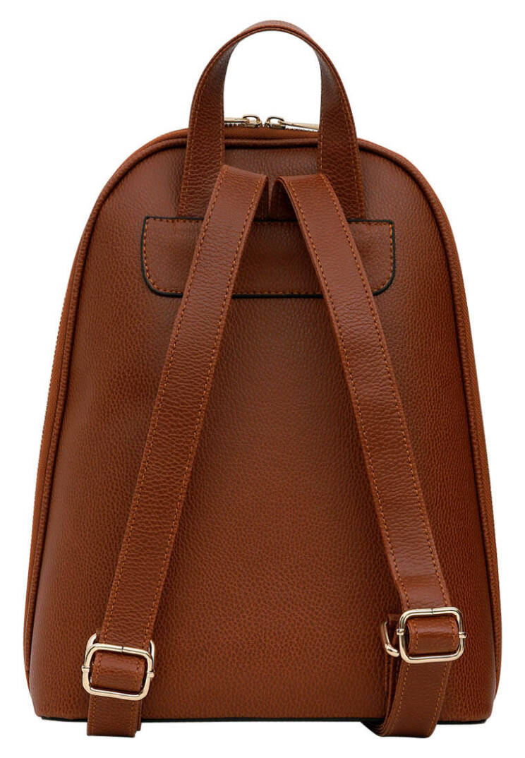 Women Vegan Leather Brown Backpack - Explore - 3