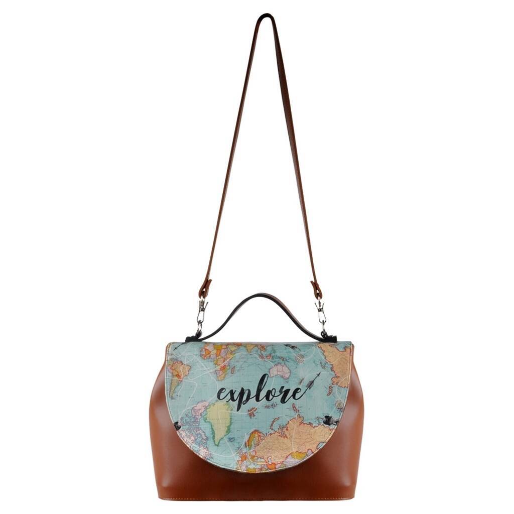 Women Vegan Leather Brown Handbag - Explore - 6
