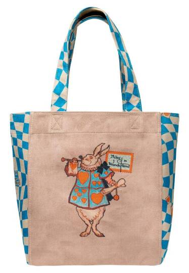 Women Vegan Leather Brown Large Tote Bag - Alice in Nowhere - 4