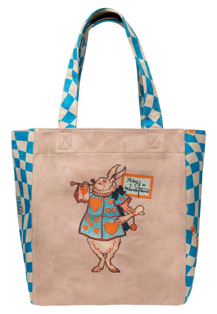 Women Vegan Leather Brown Large Tote Bag - Alice in Nowhere - 4