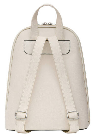 Women Vegan Leather Cream Backpack - Dare to Explore - 5