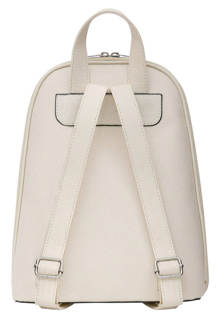 Women Vegan Leather Cream Backpack - Dare to Explore - 5