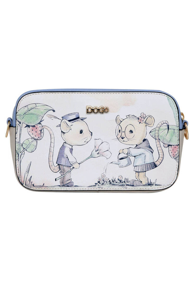 Women Vegan Leather Cream Handbag - Mice Society - 2