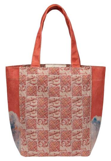 Women Vegan Leather Cream Large Tote Bag - Angels Dream - 3