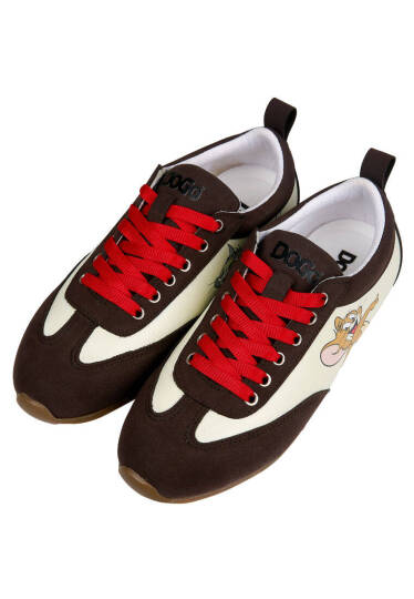 Women Vegan Leather Cream Sneakers - Warner Bros Looney Tunes Tom & Jerry - 3