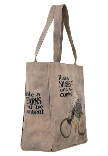 Women Vegan Leather Grey Large Tote Bag - Rider Woman - 3